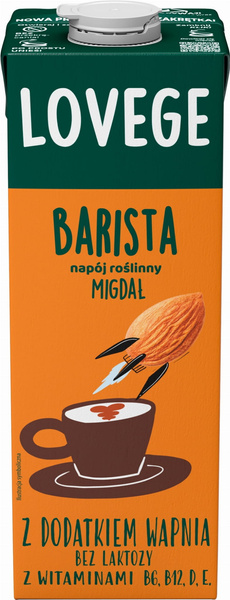 Sante Lovege Barista Drink Plant Almond 1l Best Before 17.02.26