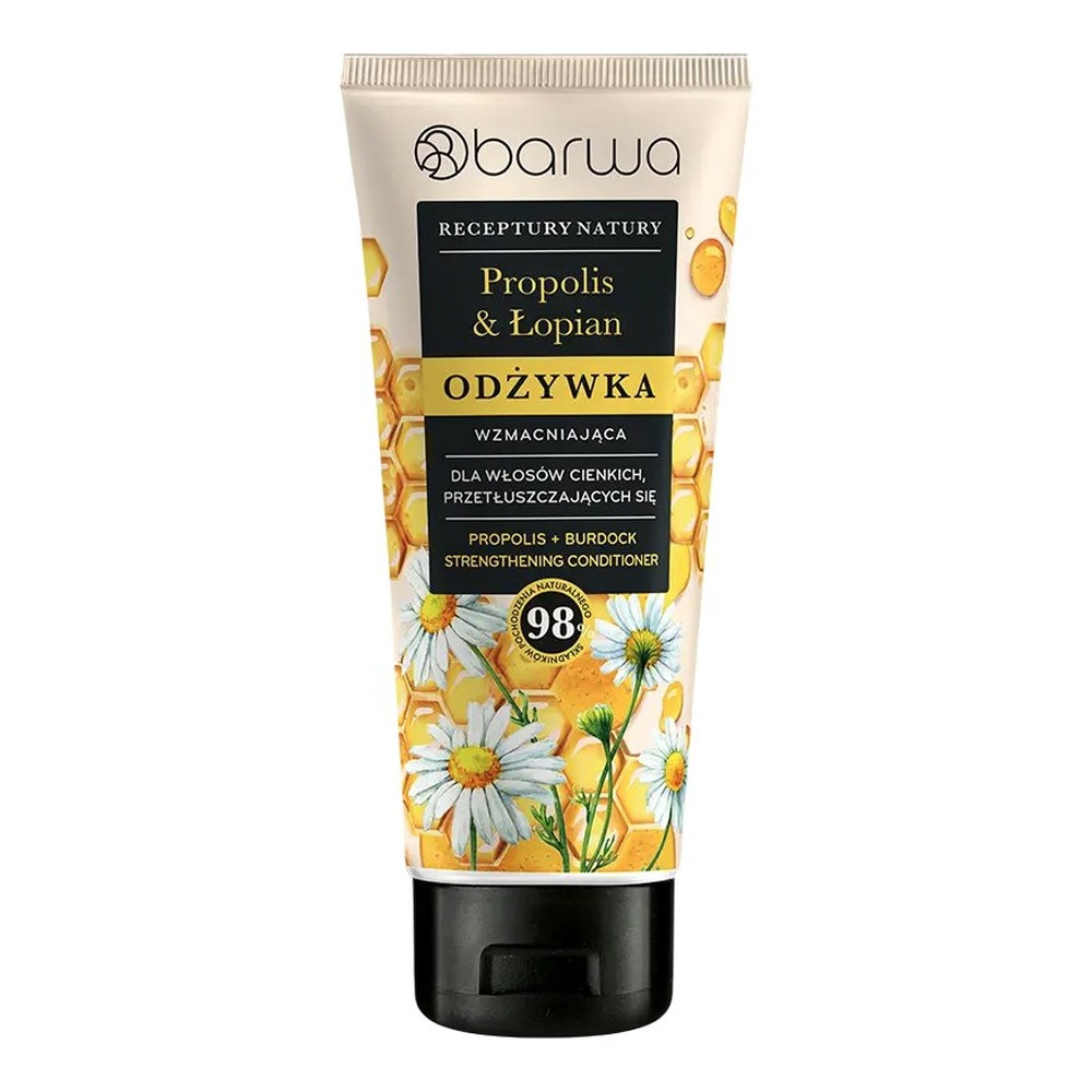 Barwa Receptury Natury Strengthening Conditioner Propolis Burdock for Thin and Oily Hair 200ml