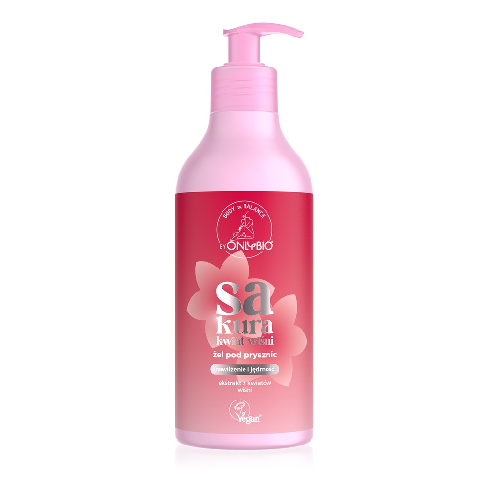OnlyBio Body in Balance Sakura Cherry Blossom Shower Gel 400ml