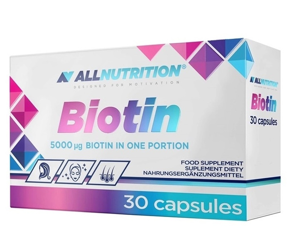 Allnutrition Biotin Dietary Supplement 5000uq 30 Capsules
