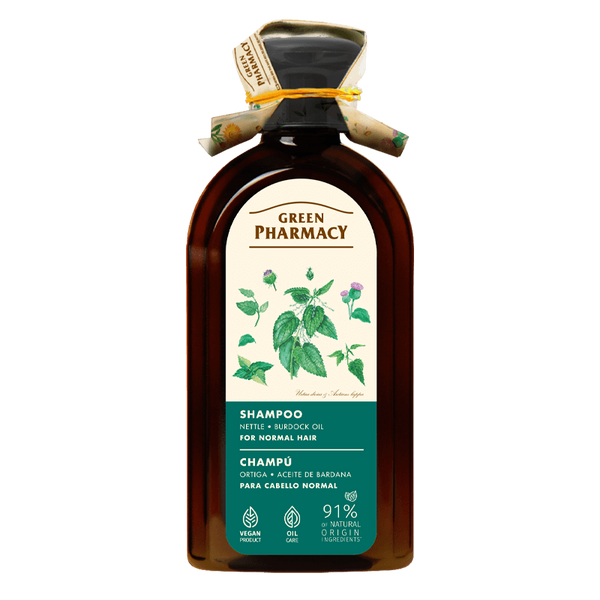 Green Pharmacy Shampoo with Nettle Extract and Burdock Oil for Normal Hair 350ml