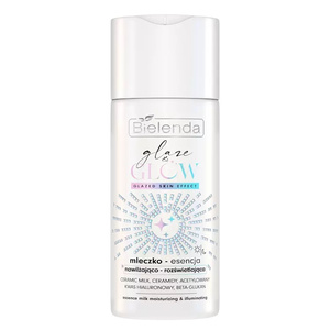 Bielenda Glaze & Glow Moisturizing and Brightening Milk - Glazed Skin Effect Essence for Dry Dull Skin 120ml