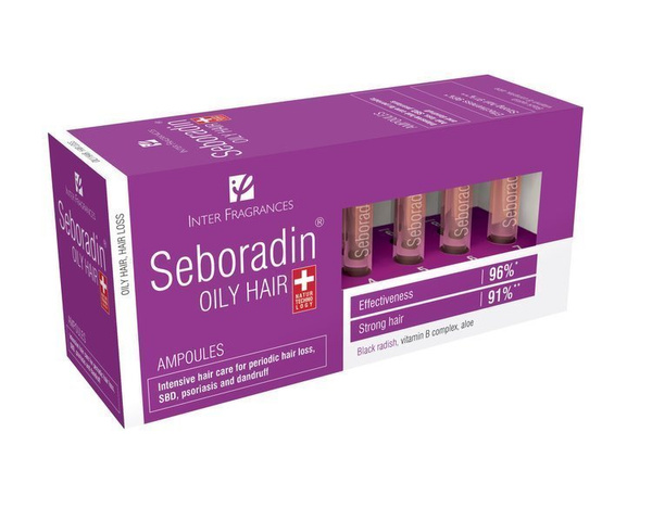 Seboradin Niger Ampoules for Hair Loss and Greasy Hair 14x5,5ml 