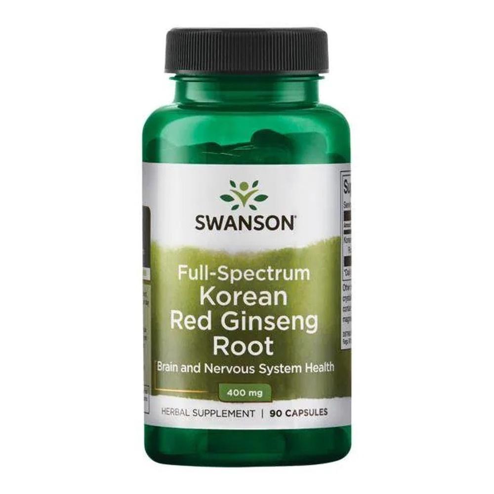 Swanson Full Spectrum Korean Red Ginseng Root 400mg 90 Capsules