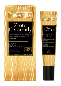 Bielenda Golden Ceramides Smoothing and Moisturizing Anti Wrinkle Eye Cream 15ml