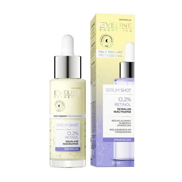 Eveline Serum Shot 0.2% Retinol Anti-Wrinkle Serum for Face Neck and Neckline  30ml