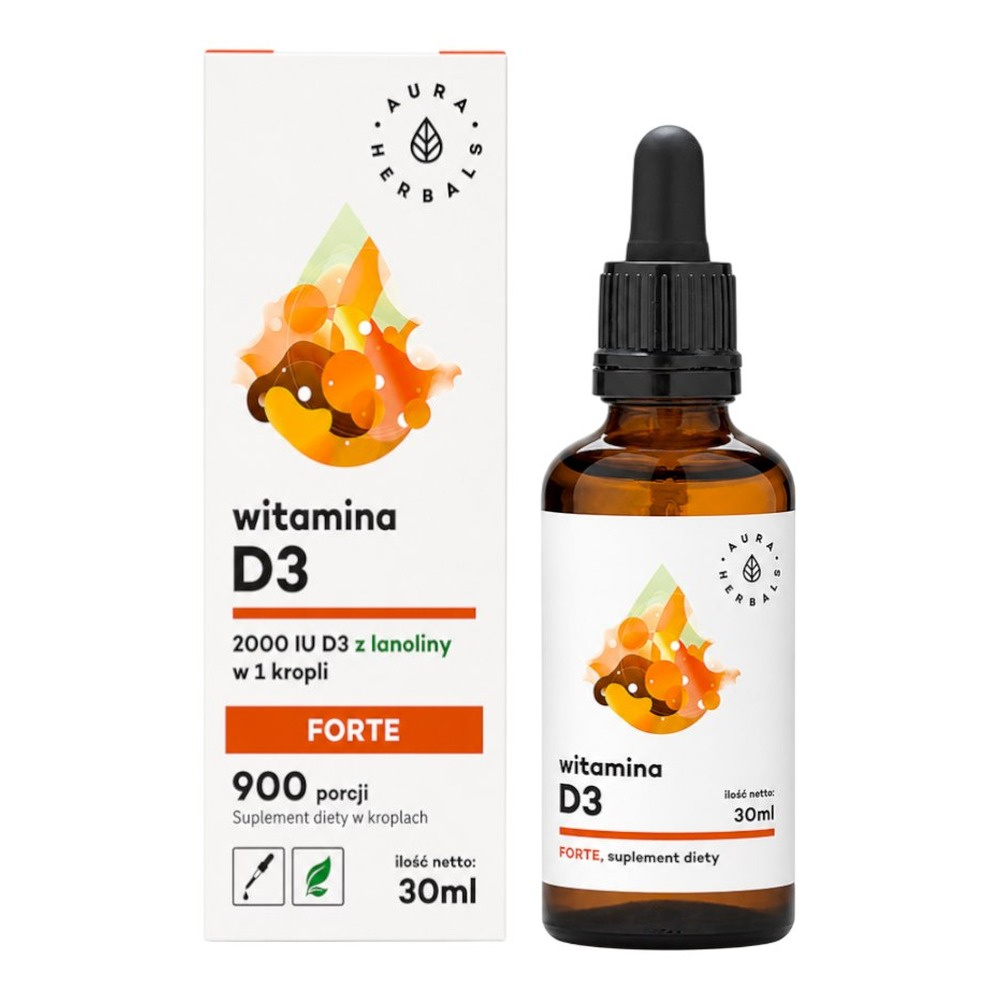 AURA HERBALS Vitamin D3 Forte 2000 IU Drops 30ml