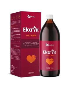 EkaMedica Ekavit Serce Plus Vital Tonic with Hawthorn Extract, Ginseng and Wild Rose 1000ml