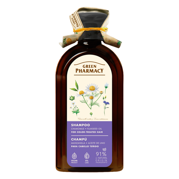 Green Pharmacy Shampoo for Weak and Damaged Hair with Chamomile Extract and Linseed Oil 350ml