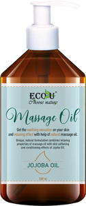Eco U Relaxing Natural Massage Oil with Jojoba Oil 500ml