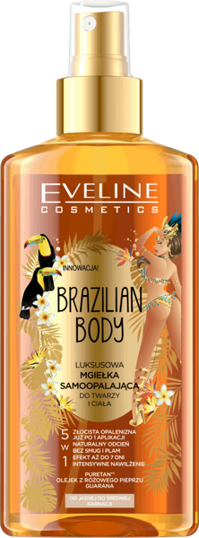 Eveline Brazilian Body Self Tanning Body Mist 150ml