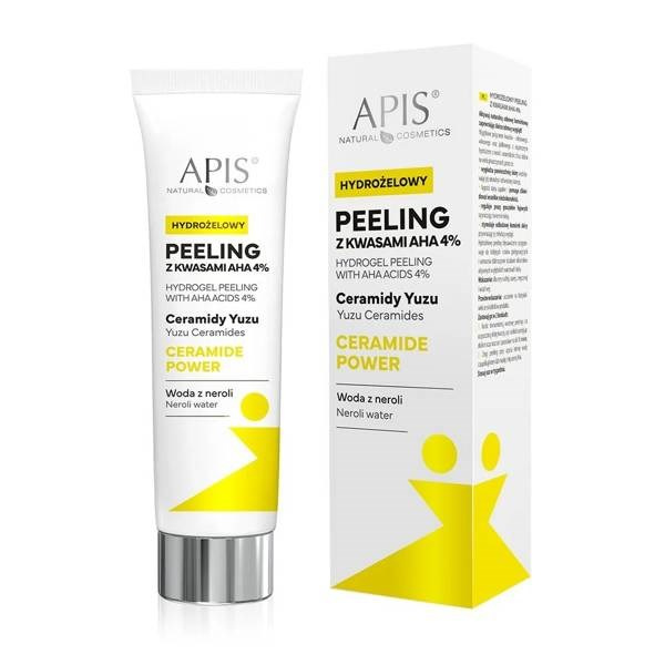 Apis Ceramide Power Hydrogel Peeling with AHA Acid 4% for Dry Gray Sensitive Skin 100ml