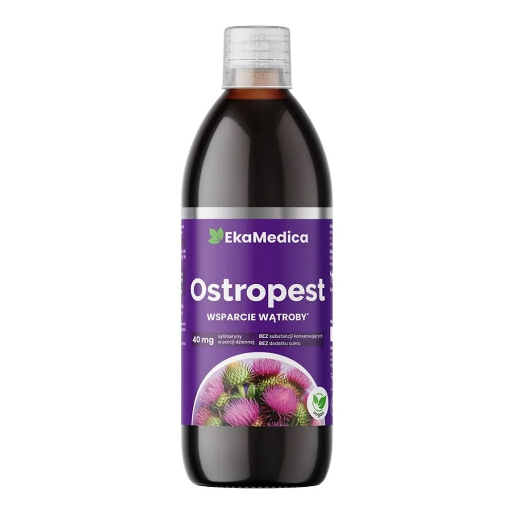 EkaMedica Natural Milk Thistle Juice Without Sugar, It Supports Digestion 500ml
