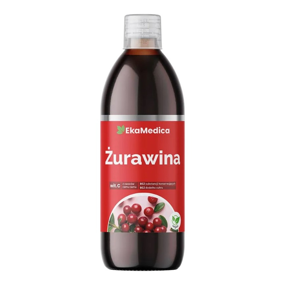 EkaMedica 100% Natural Cranberry Juice 500ml