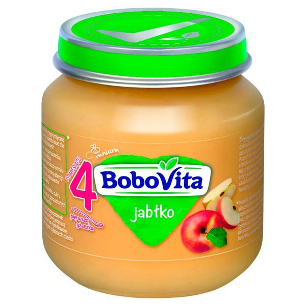 BoboVita  Apple Mousse for Infants after 4th Month without Sugar 125g