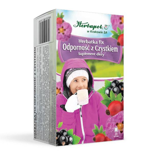 Herbapol Tea Fix Immunity with Cistus and Blackcurrant 20x2g Best Before 30.11.26