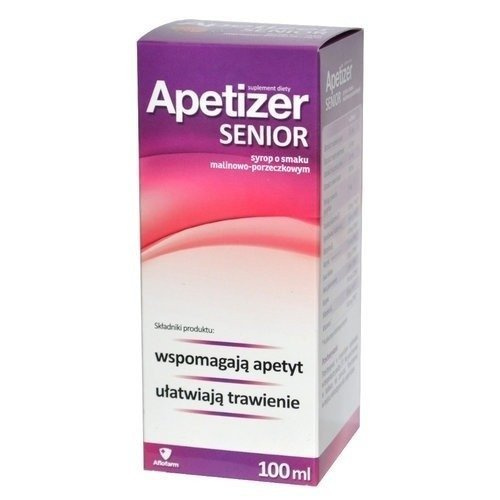 Aflofarm Apetizer Senior raspberry- currant syrup 100ml