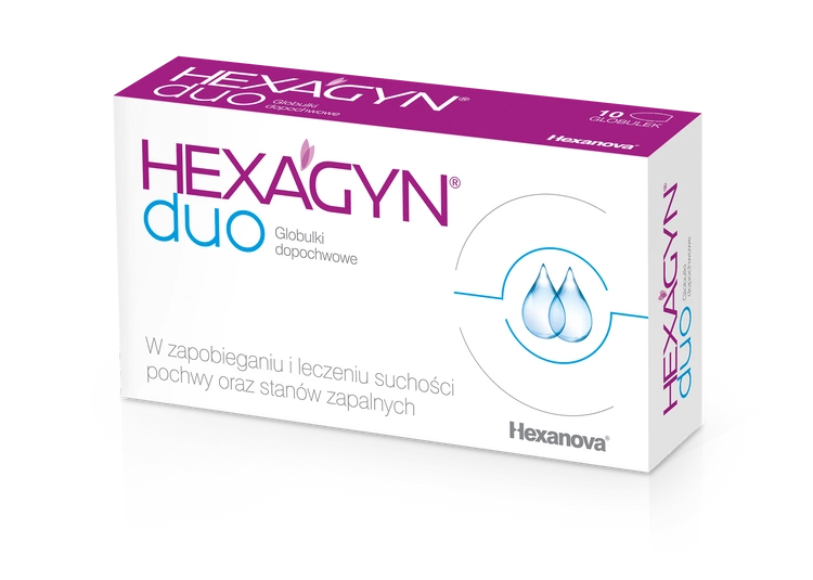 Hexagyn Duo Hyaluronic Acid + Lactic Acid 10 Pessaries