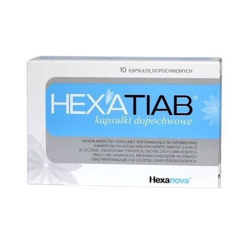 Hexatiab Softgel Hyaluronic Acid + TIAB 10 Vaginal Capsules