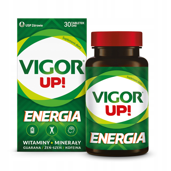 Vigor Up! Energy Vitamins and Minerals 30 Tablets Best Before 31.12.26