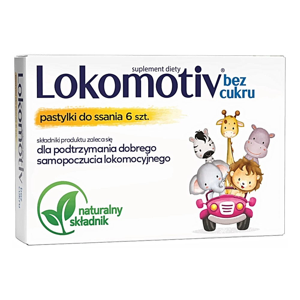Aflofarm Lokomotiv Sugar-Free Ginger + Lemon 6 Lozenges