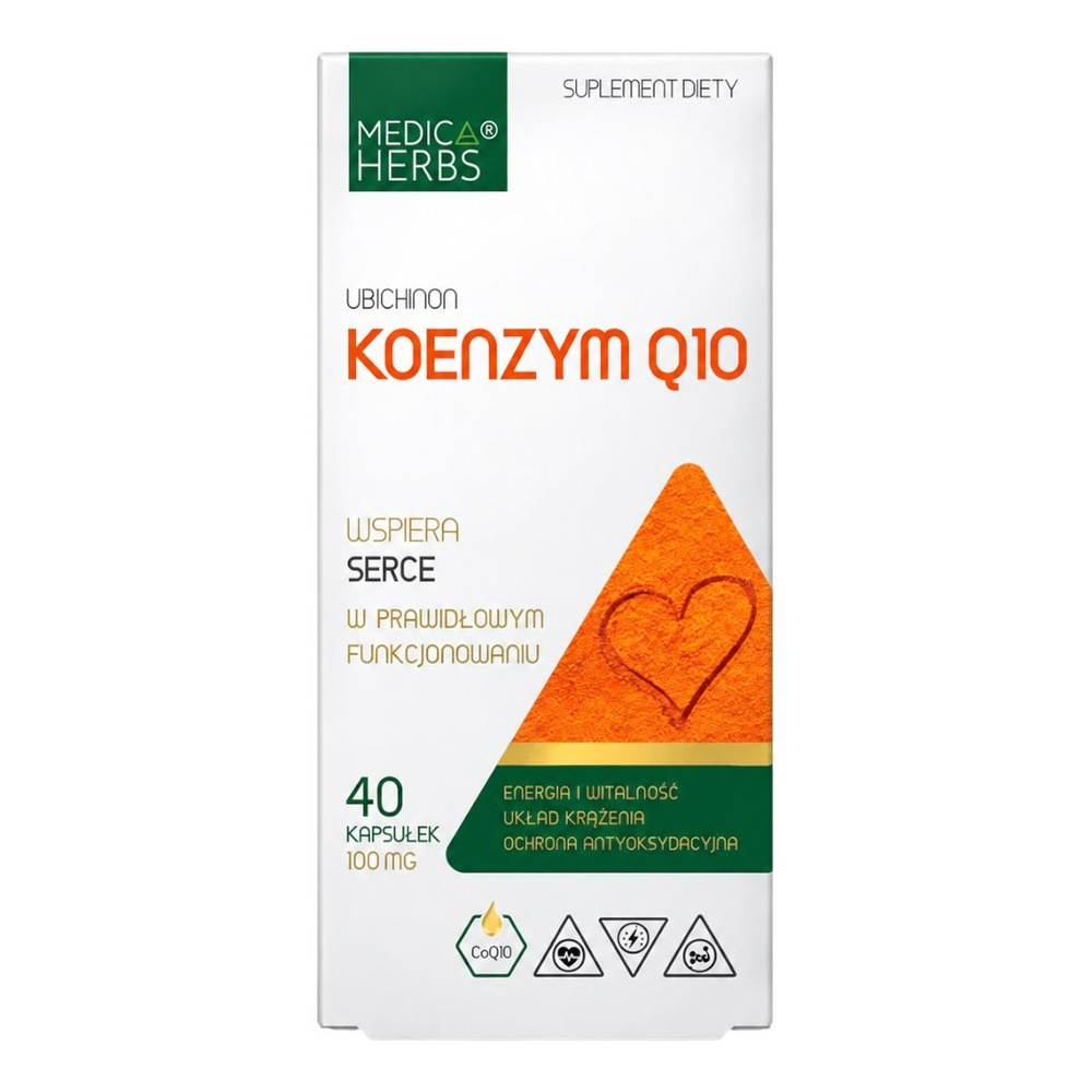 MEDICA HERBS Coenzyme Q10 100mg 40 Capsules