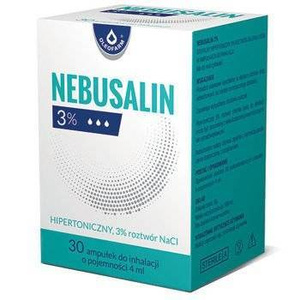 Nebusalin 3% Inhalation Solution x 30 ampoules of 4ml Best Before 30.09.25