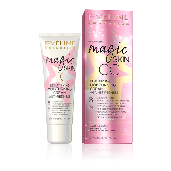 Eveline Magic Skin CC Moisturising Cream Anti-Redness 8in1 50ML