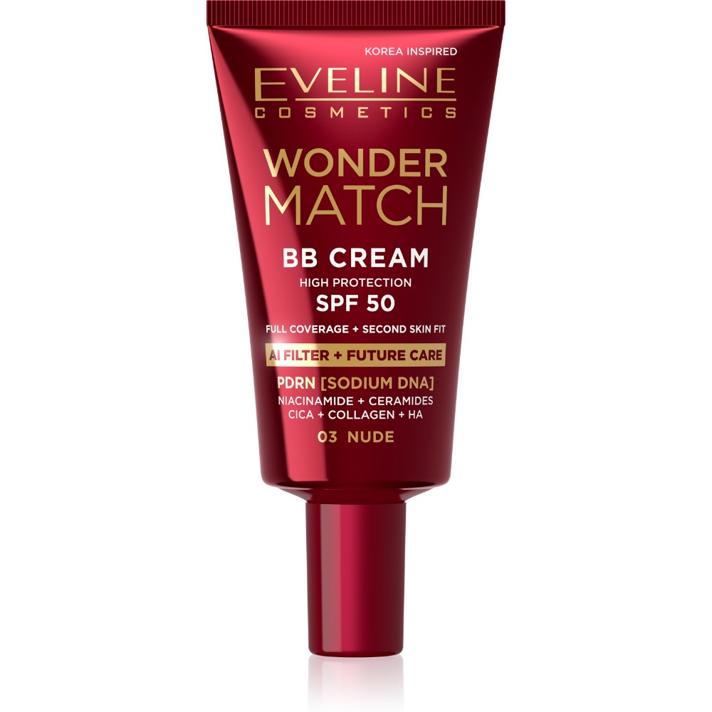 Eveline Wonder Match BB Cream high protection SPF50 03 Nude 30 ml
