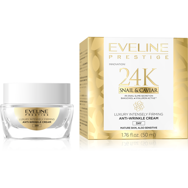 Eveline Prestige 24k Anti-wrinkle Day Cream Snail&Caviar 50ml