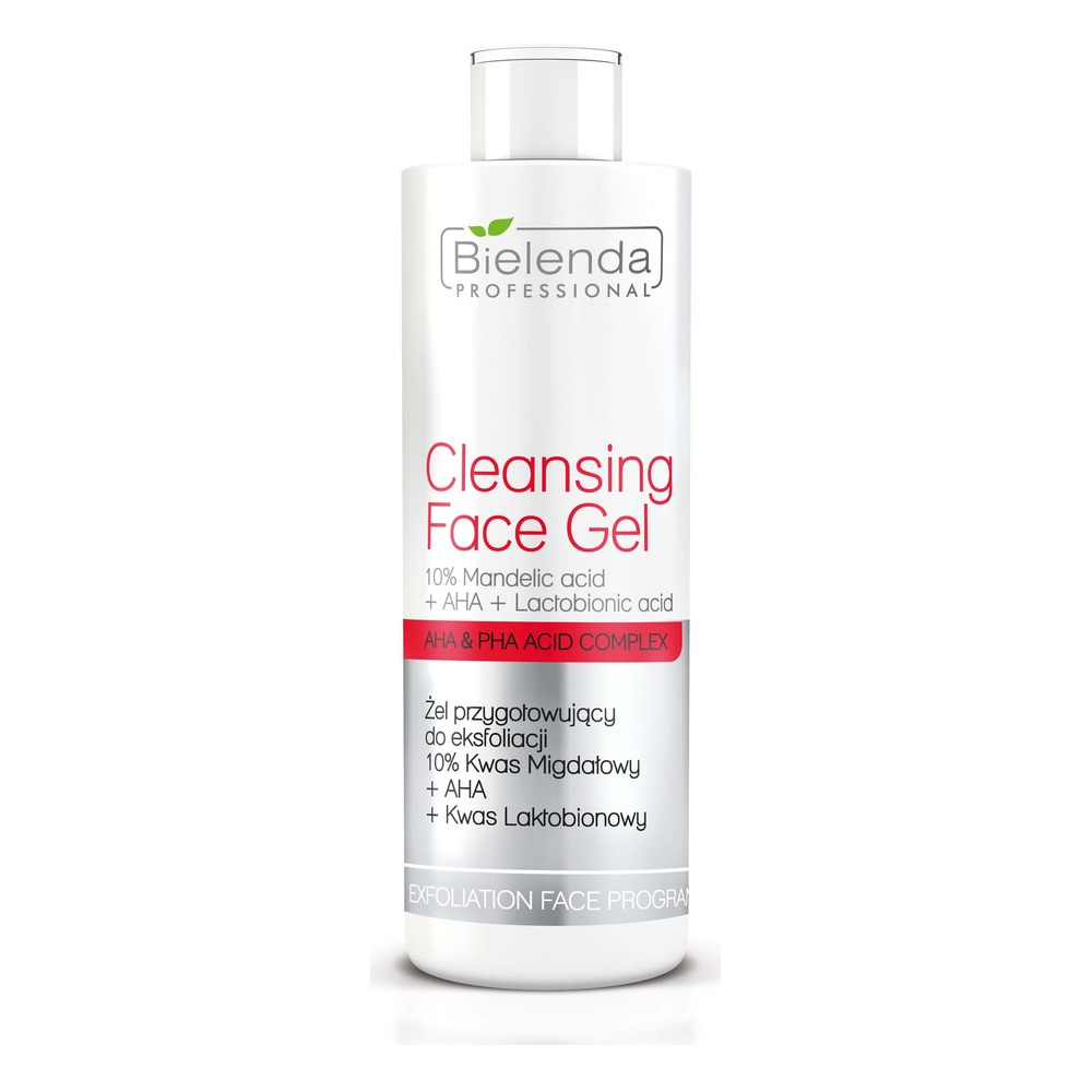 Bielenda Professional Cleansing Face Gel with 10% Mandelic Acid and Lactobionic Acid 200g