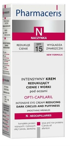 Pharmaceris N Opti Capilaril Eye Cream Reducing Shadows And Eye Bags 15ml