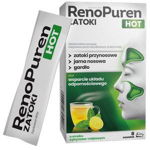 RenoPuren Sinus Hot Upper Airway Support 8 Sachets