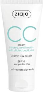 Ziaja CC Calming Day Cream for Sensitive Skin with Dilated Capillaries SPF 10 50ml