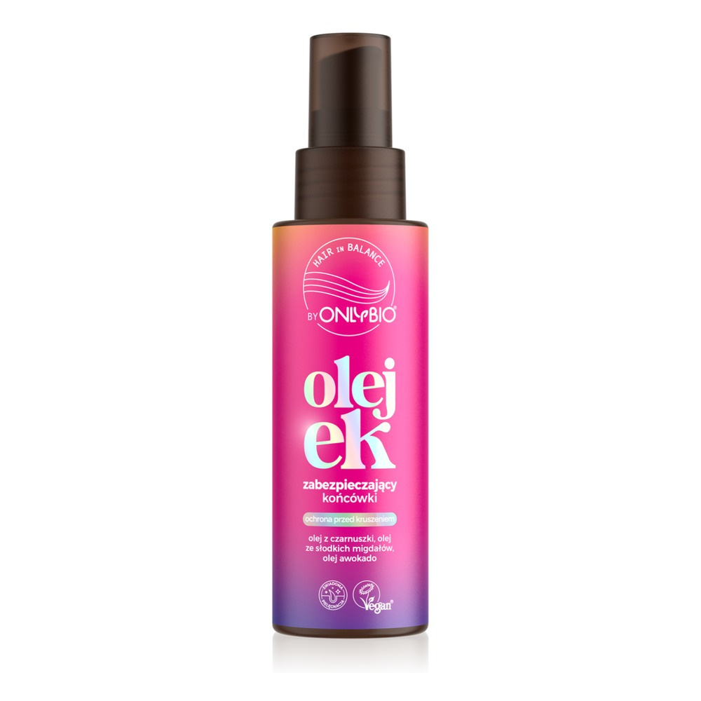 OnlyBio Hair Balance Protecting Ends Oil with Black Cumin Oil and Vegan Formula 80ml