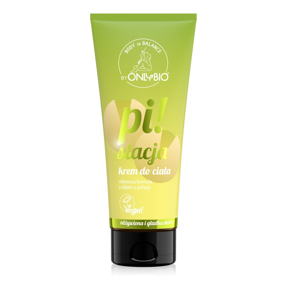 OnlyBio Body in Balance Moisturizing Body Cream for Dry Skin Pistachio 200ml