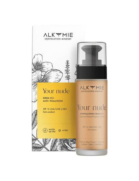 Alkmie Your Nude CC+ Cream with Intelligent Pigment System SPF13 03 Dark for All Skin Types 30ml