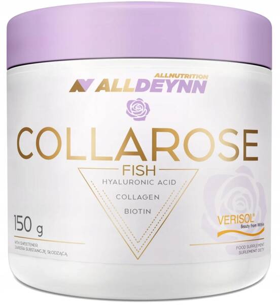 AllDeynn CollaRose Fish Collagen Hydrolyzate Verisol Raspberry Strawberry 150g