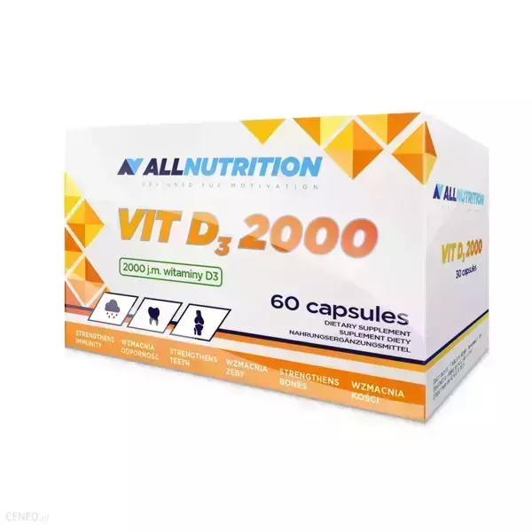 Allnutrition Diet Suplement Vitamin D3 2000 60 Capsules