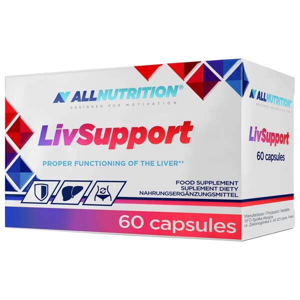 Allnutrition Dietary Supplement Livsupport for Proper Functioning of the Liver 60 Capsules