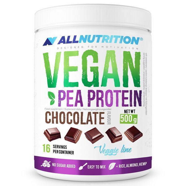 Allnutrition Vegan Pea High Protein with Chocolate Flavor no Added Sugar 500g