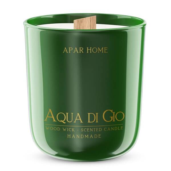 Apar Home Aqua Di Gio Soy Scented Candle in Glass 1 Piece