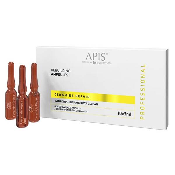 Apis Professional Ceramide Repair Rebuilding Ampoules with Ceramides and Beta Glucan 10x3ml