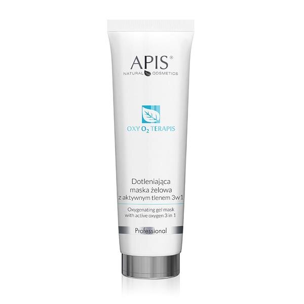 Apis Professional Oxy O2 Therapies Oxygenating Gel Mask 3in1 with Active Oxygen for Dull Skin 200ml Best Before 26.01.25