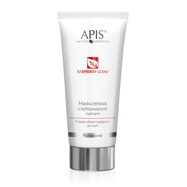 Apis Professional Raspberry Glow Gel Mask with Freeze-Dried Raspberries for Dry and Dehydrated Skin 200ml