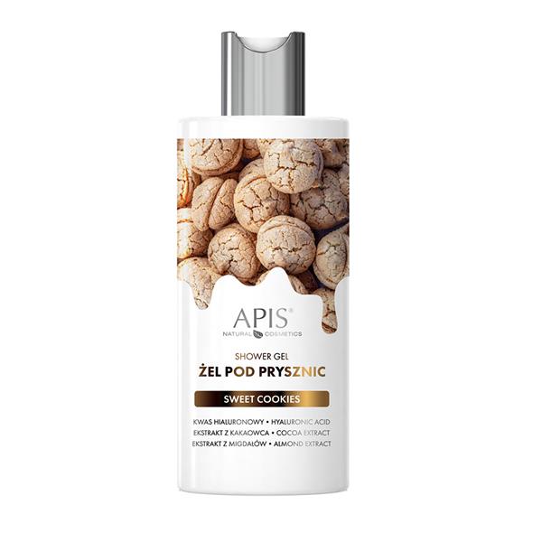 Apis Sweet Cookie Gel Shower Balm with Hyaluronic Acid and Cocoa and Almond Extract for All Skin Types 300ml