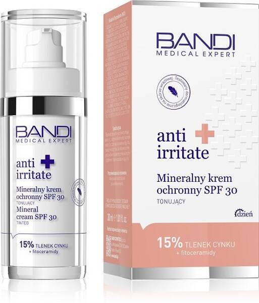 Bandi Anti Irritate Mineral Protective Cream SPF30 Toning Makeup Base 30ml