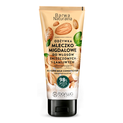 Barwa Natural Reconstructing Conditioner with Almond Milk for Damaged and Brittle Hair 200ml