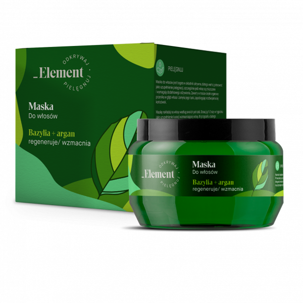 Basil Element Strengthening Anti-Hair Loss Mask Basil + Argan Extracts 200ml