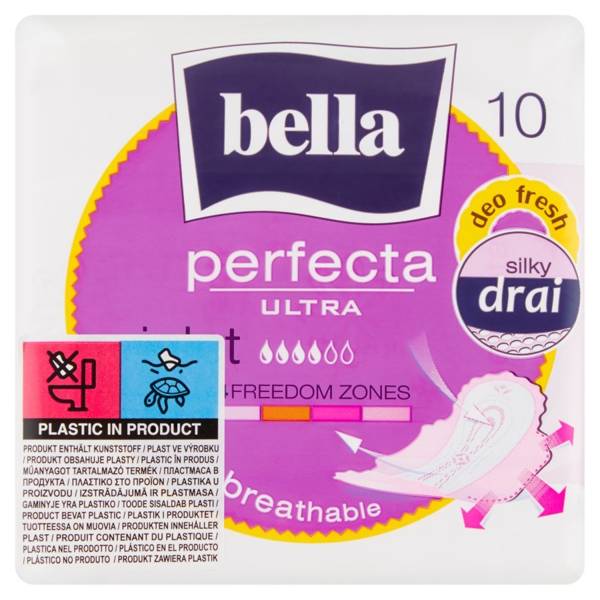 Bella Perfecta Ultra Violet Ultrathin Sanitary Pads 10 Pieces